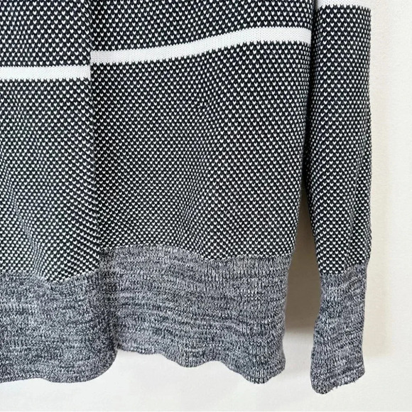 Ivivva Girls Size Feeling Toasty Cardigan Black Grey Stripe Wrap - Picture 8 of 16